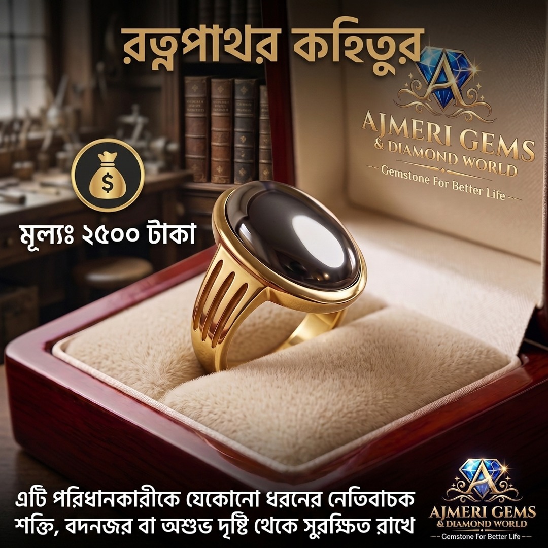 Kohitur Stone Ring রাজকীয় রত্নপাথর কহিতুর - Image 1